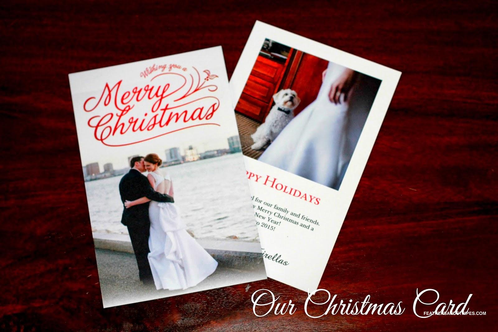 Our First Married Christmas Card