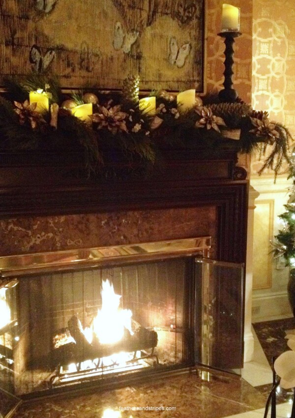 Christmas fireplace