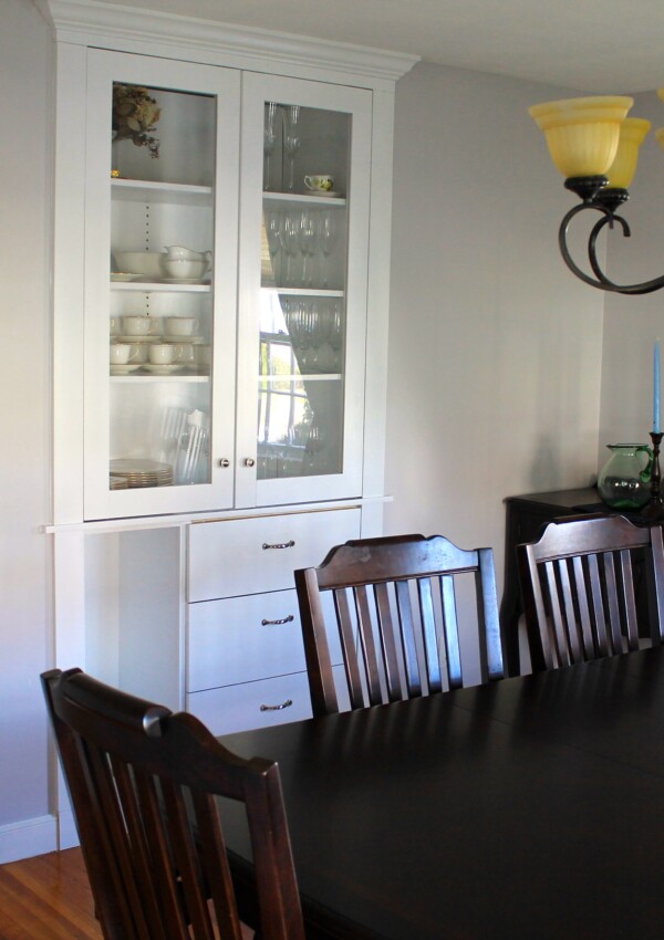 gray dining room
