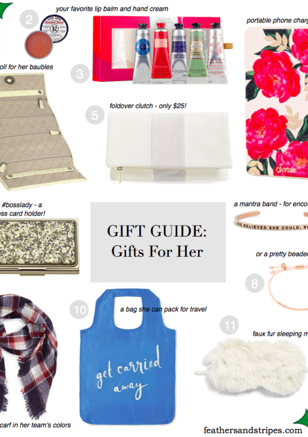 Best Christmas gifts for her- gifts for mom, sister, and best friend // feathersandstripes.com