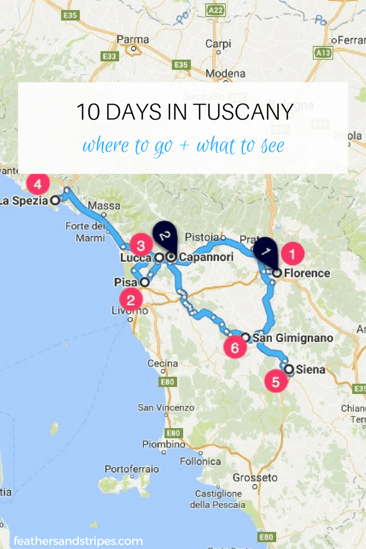 A Complete 10 Day Tuscany Itinerary | Italy | Feathers and Stripes