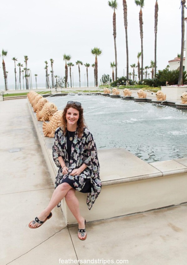 Maternity dress and kimono in Huntington Beach, CA