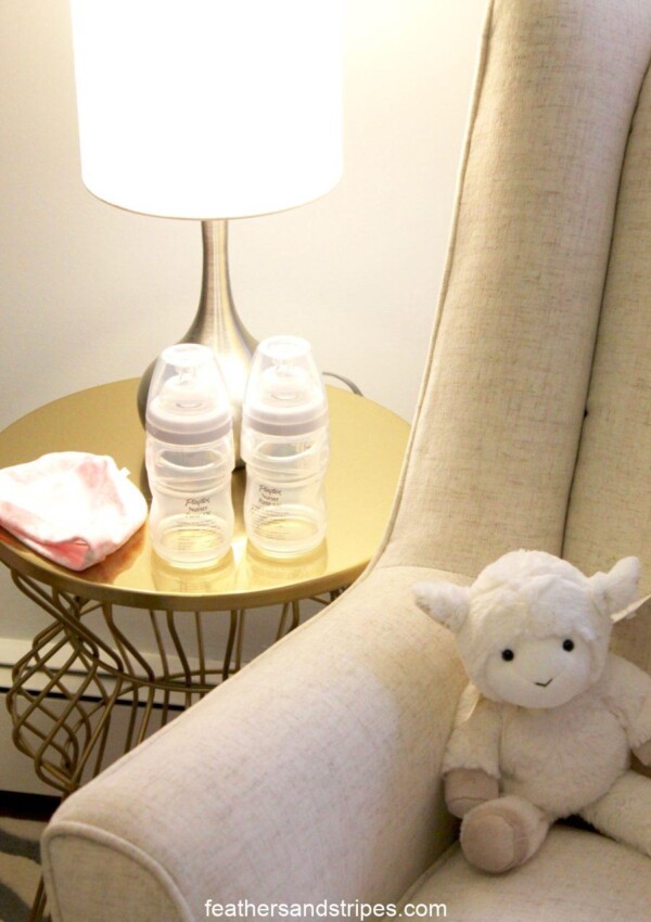 baby bottles in nursery for night nurse to use