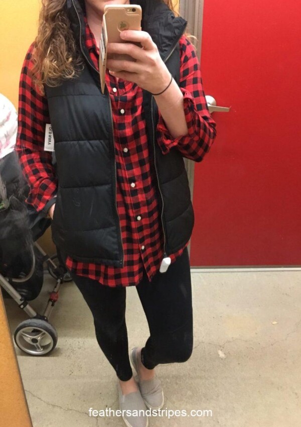 red buffalo plaid shirt