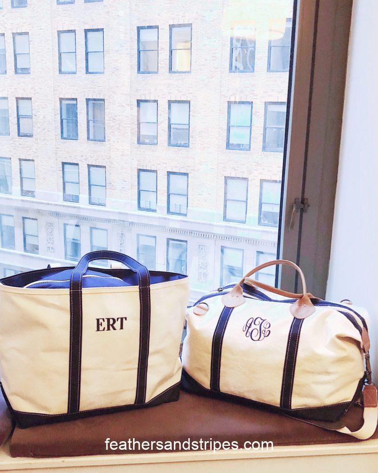 mom and me monogrammed travel bags
