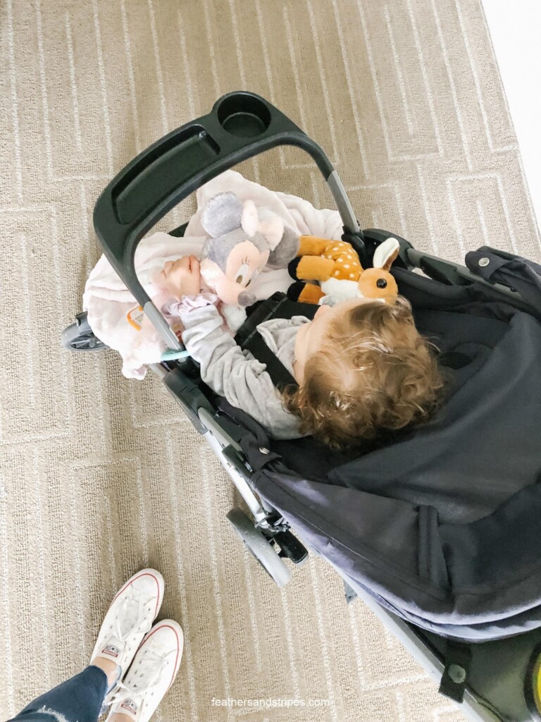 tips on flying with a toddler - what to pack, tips and tricks, and the big mistake we made - feathersandstripes.com