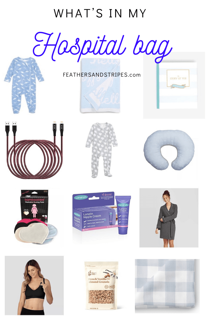 What’s in my Hospital Bag for Second Baby | Feathers and Stripes