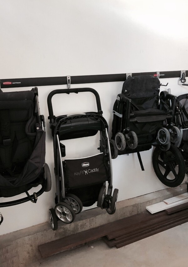 Easy Garage Stroller Organization for Multiple Strollers
