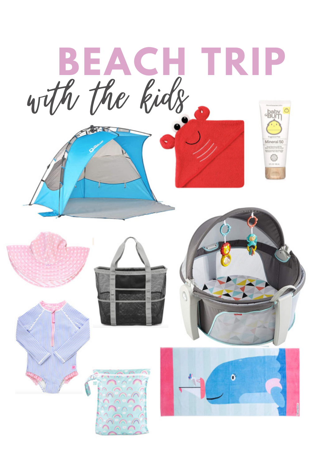 what to bring on a beach trip with kids