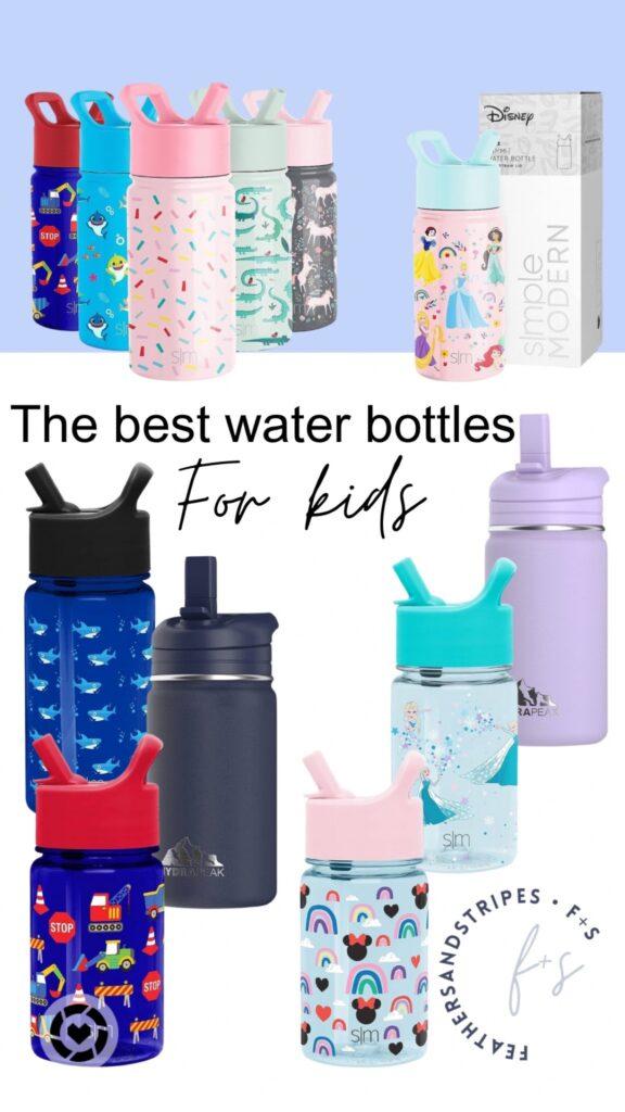 Kids Water Bottle With Straw Spill Proof Toddler Water Bottles For School  16 Oz 3 Pack, Ideal For Travel And Activities, Easy Clean And Dishwasher  Saf