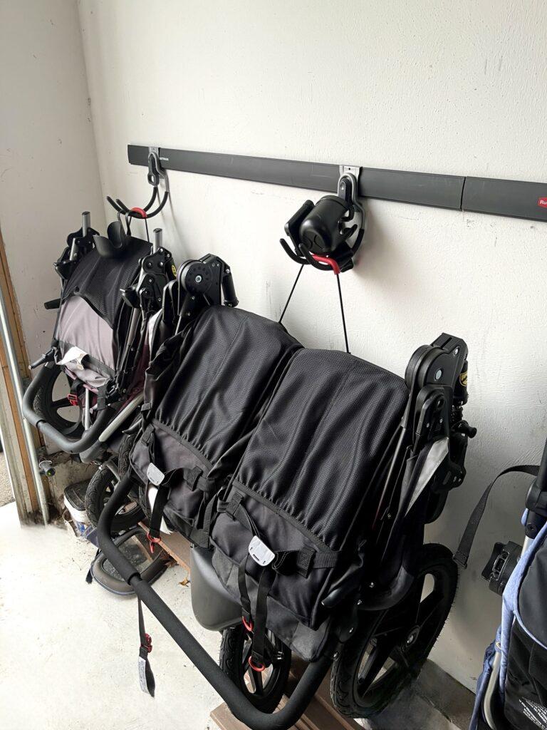 Easy Garage Stroller Organization for Multiple Strollers
