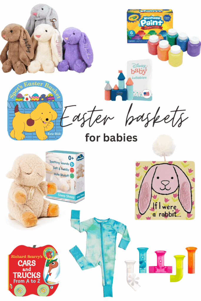 easter baskets for babies, what to put in easter basket for baby