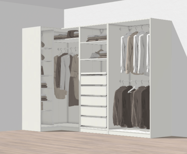 Our IKEA Pax Closet System Walk-In Closet