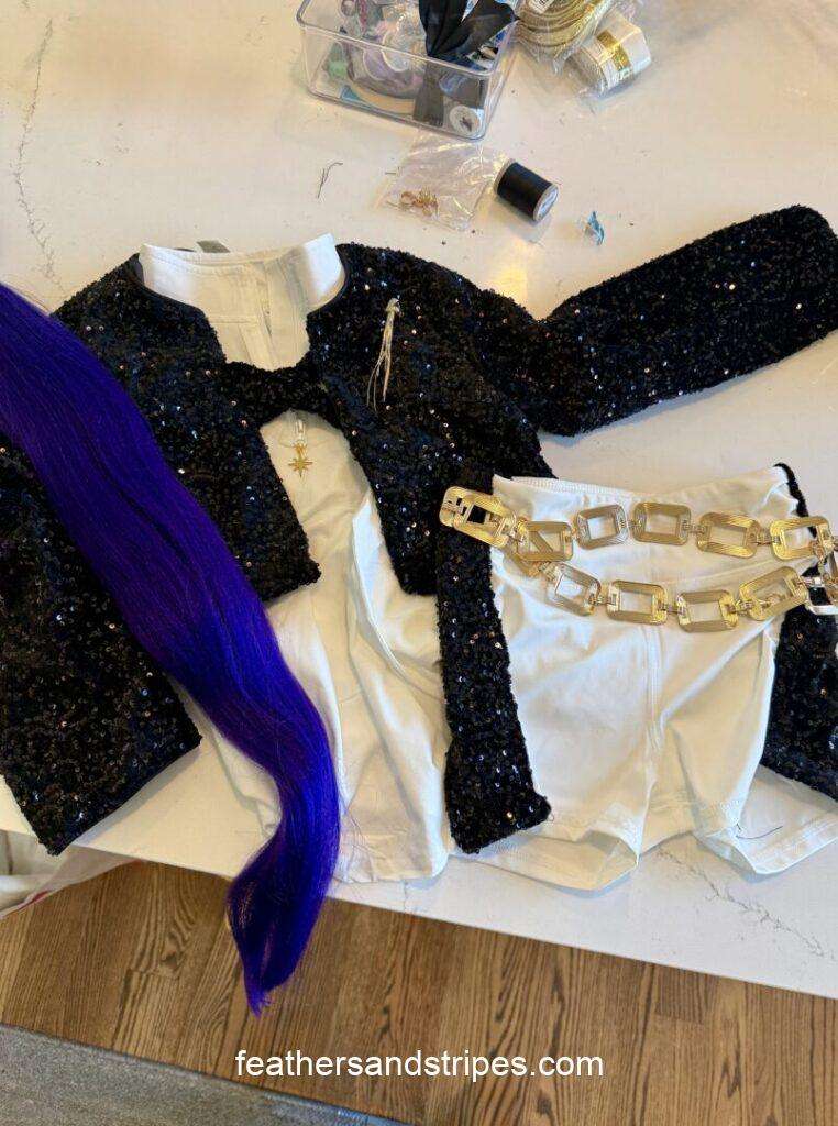 DIY Rumi KPop Demon Hunters Costume for Kids (No Sew!) | Feathers and ...