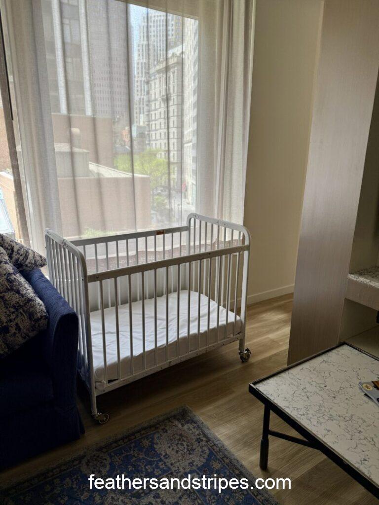 crib at Hyatt Wall Street