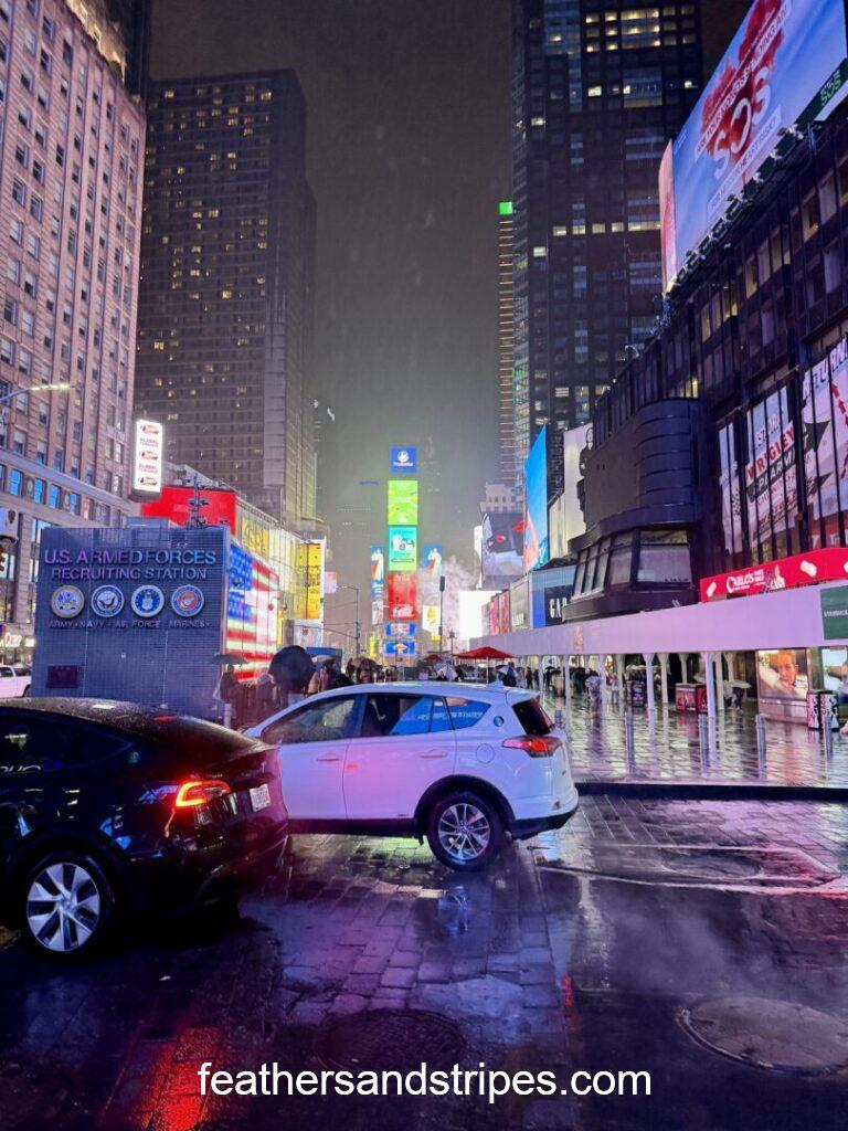 rainy times square nyc
